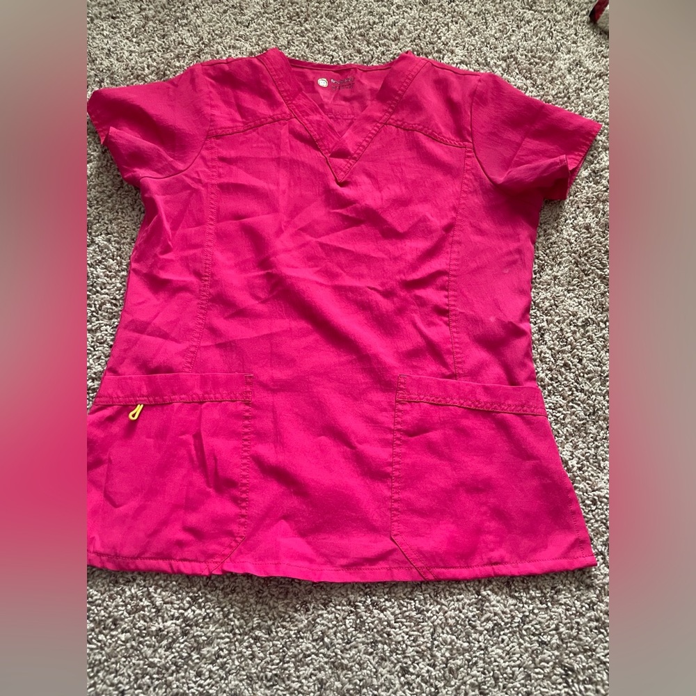 Pink work scrubs